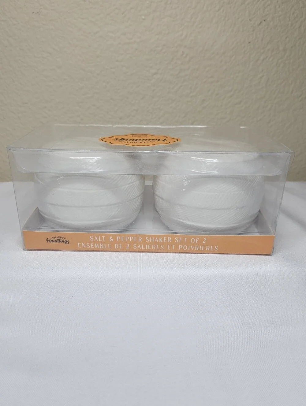 Happy Hauntings Mummy Salt & Pepper Shaker Set | Halloween Kitchen Décor | NEW